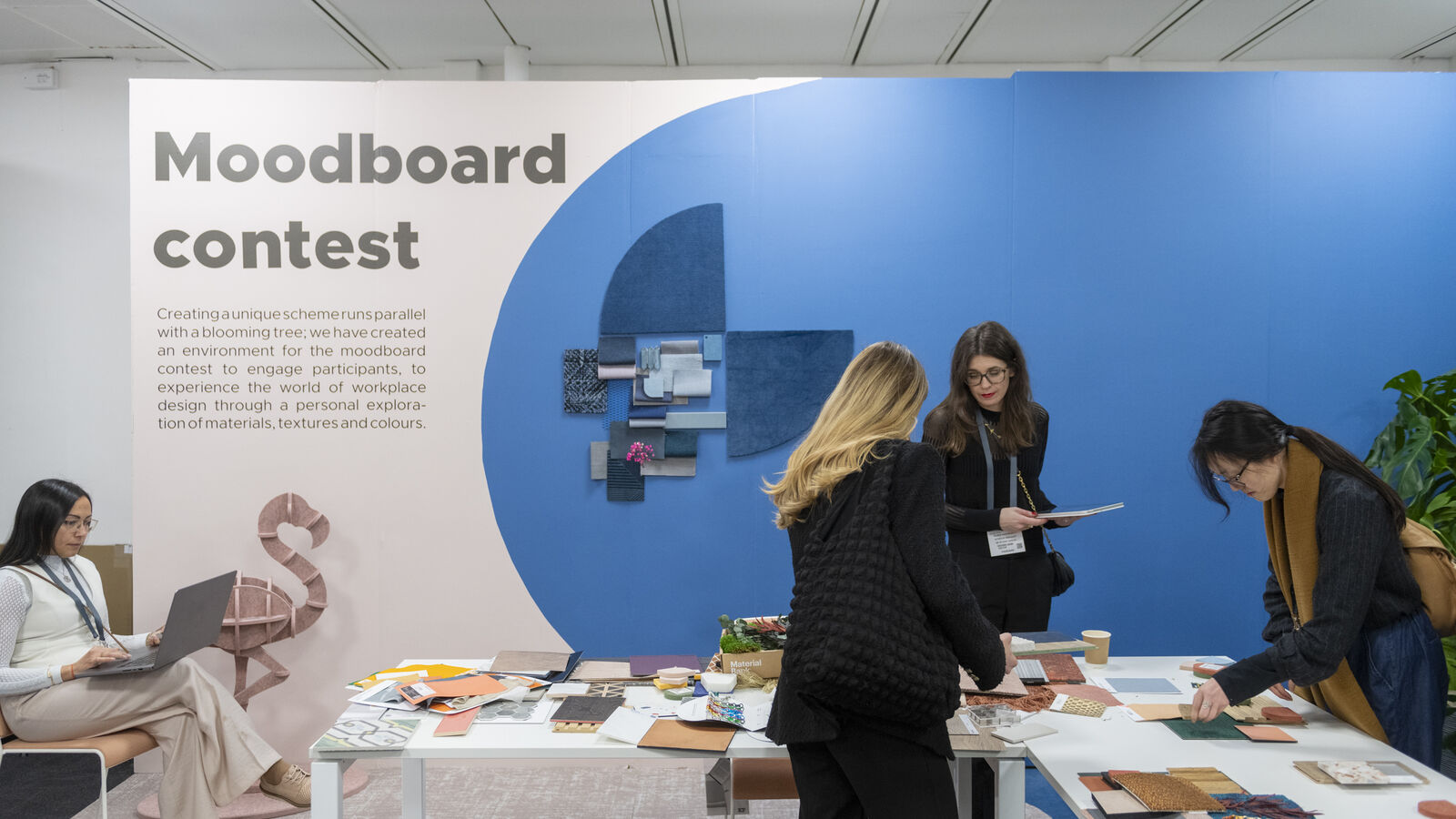 Our stand for the mood board contest at Workspace Design Show, London 2024 attracted a lot of designers. image